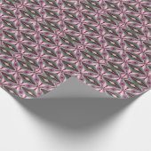  in roze en groen verstijfd kleurenblok cadeaupapier (Hoek)