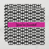  in roze en zwart kaart (Voorkant / Achterkant)