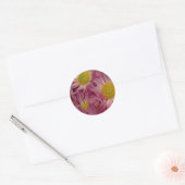 in roze: envelopzegels ronde sticker (Envelop)