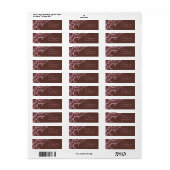 in roze etiket (Full Sheet)