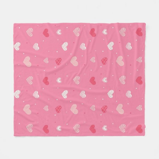  in roze fleece deken (Voorkant (Horizontaal))