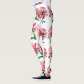  in roze florale leggings yoga broek (Links)