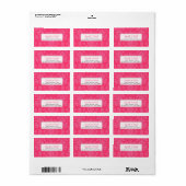  in Roze Flowers Return Address Label (Full Sheet)