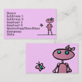  in Roze Gepersonaliseerde Visitekaartjes (Voorkant / Achterkant)