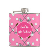  in roze golffles heupfles (Voorkant)