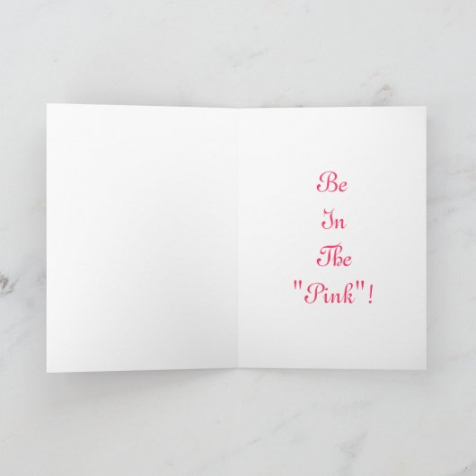 In Roze Halloween Kaart (Binnen)