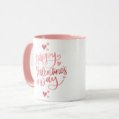 in Roze Happy Valentine's Day Design Mok (Voorkant links)