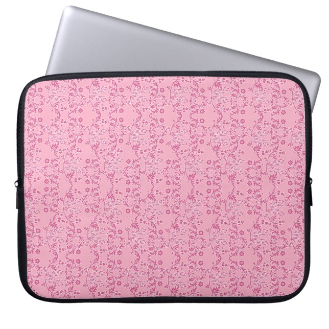  in roze hoes voor neopreen-laptops (Voorkant)