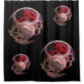  in Roze Honden Douchegordijn (Voorkant)