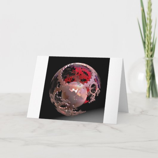 in Roze Honden Feestdagen Kaart (Voorkant)