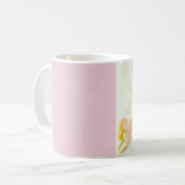 "In roze" Hummingbird Print Koffiemok (Voorkant links)