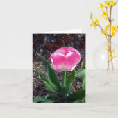  in Roze..... Kaart (Gele Bloem)
