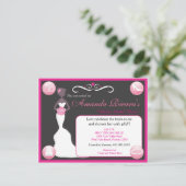 in roze kaart (Staand voorkant)