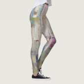  in roze Leggings - Helderkleurige florale kleuren (Rechts)