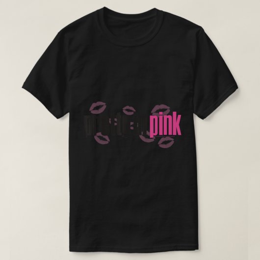 in Roze Logo T-Shirt (Design voorkant)