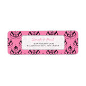  in Roze Luchters Return Address Label (Voorkant)