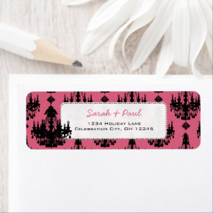  in Roze Luchters Return Address Label