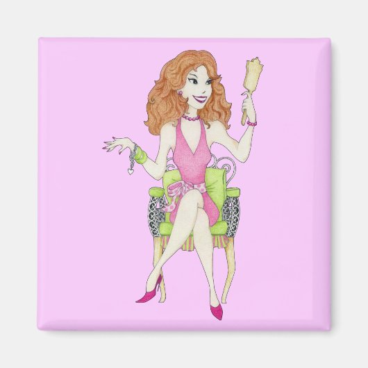  in roze magneet (Voorkant)