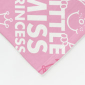 in roze | Monogram Fleece Deken (Hoek)