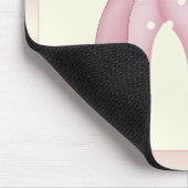 in Roze Mousepad Muismat (Hoek)