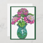  in roze notitiekaartje (Voorkant / Achterkant)