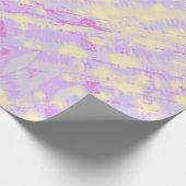 in roze omslagpapier cadeaupapier (Hoek)