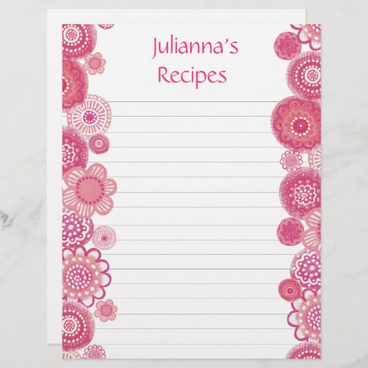 in Roze Ontvang Multomap Letterpagina's invoegen (Voorkant / Achterkant)