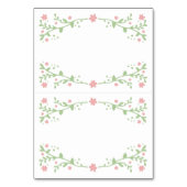  in roze opvouwbare tafel plaats kaarten (Voorkant)