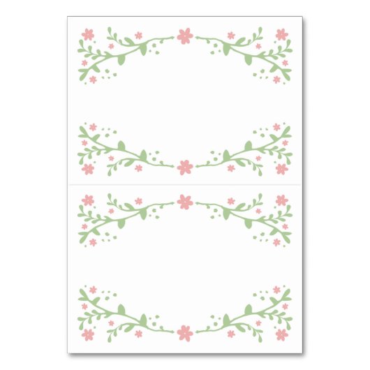  in roze opvouwbare tafel plaats kaarten (Voorkant)