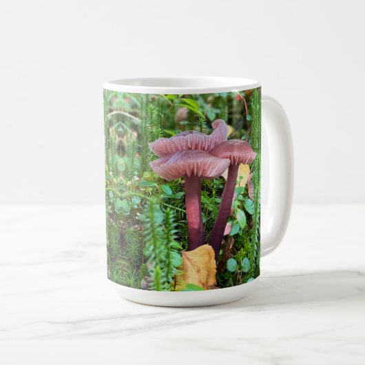 in roze paddenstoelen - 15 oz. Mok (Voorkant rechts)