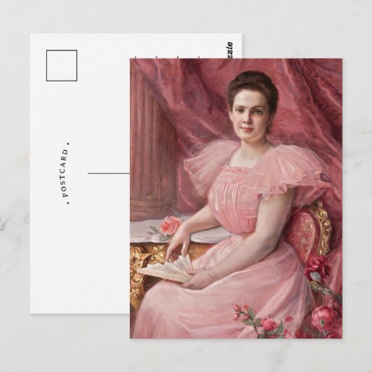  in roze | Paul De La Boulaye Briefkaart (Voorkant / Achterkant)