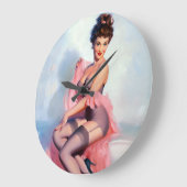  in Roze Pin Up Grote Klok (Hoek)