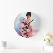  in Roze Pin Up Grote Klok (Huis)