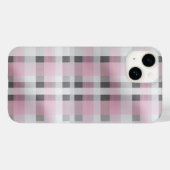  in Roze Plaid Pattern – Trendy Tartan Case-Mate iPhone Case (Achterkant (horizontaal))