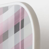  in Roze Plaid Pattern – Trendy Tartan Pickleball Paddle (Links Detail)