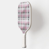  in Roze Plaid Pattern – Trendy Tartan Pickleball Paddle (Links)