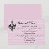  in roze pokadots met zwarte luchter re kaart (Voorkant / Achterkant)