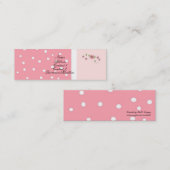  in roze - profielkaart mini visitekaartje (Voorkant / Achterkant)