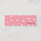  in roze - profielkaart mini visitekaartje (Achterkant)