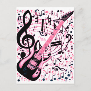 In roze, Rock & Roll_ Briefkaart