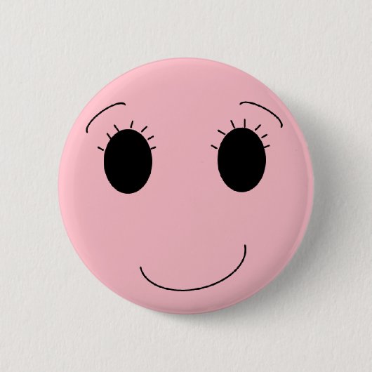 in roze ronde button 5,7 cm (Voorkant)