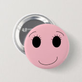in roze ronde button 5,7 cm (Voorkant /achterkant)
