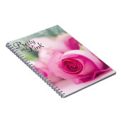  in roze Rose Notitieboek (Rechterzijde)