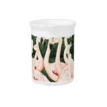 In roze - roze flamingos