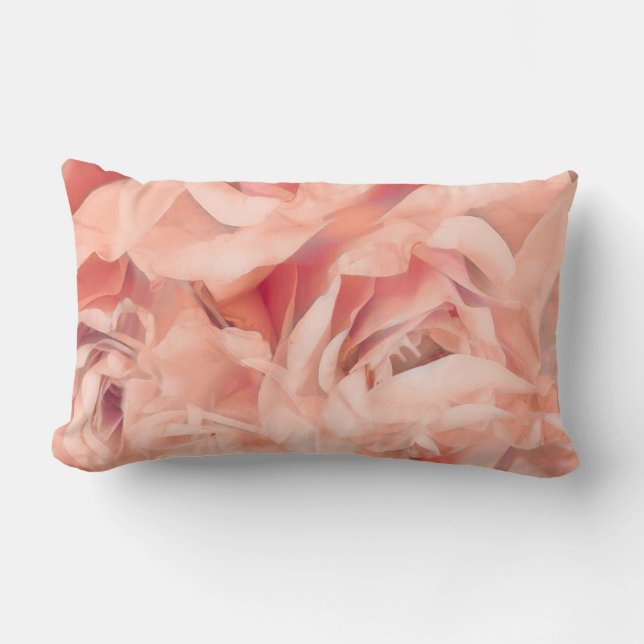  in roze roze roze petale florale kunst kussen (Voorkant)