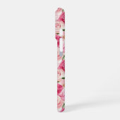  in Roze Rozen Bloemen Hand Nail Polish iPhone Hoesje (Linkerkant)