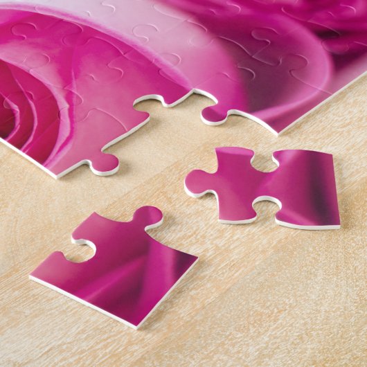 in roze rozen legpuzzel (Zijkant)