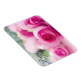  in roze rozen magneet (Rechterzijde)