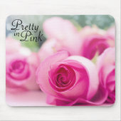 in roze rozen muismat (Voorkant)