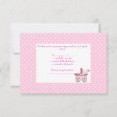  in roze rsvp met pram (Voorkant)